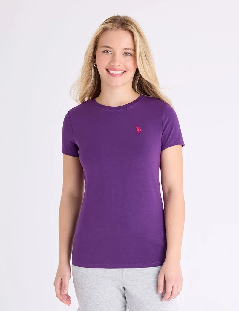Женская футболка U.S. Polo Assn. Crew Neck, фиолетовый — фото 4
