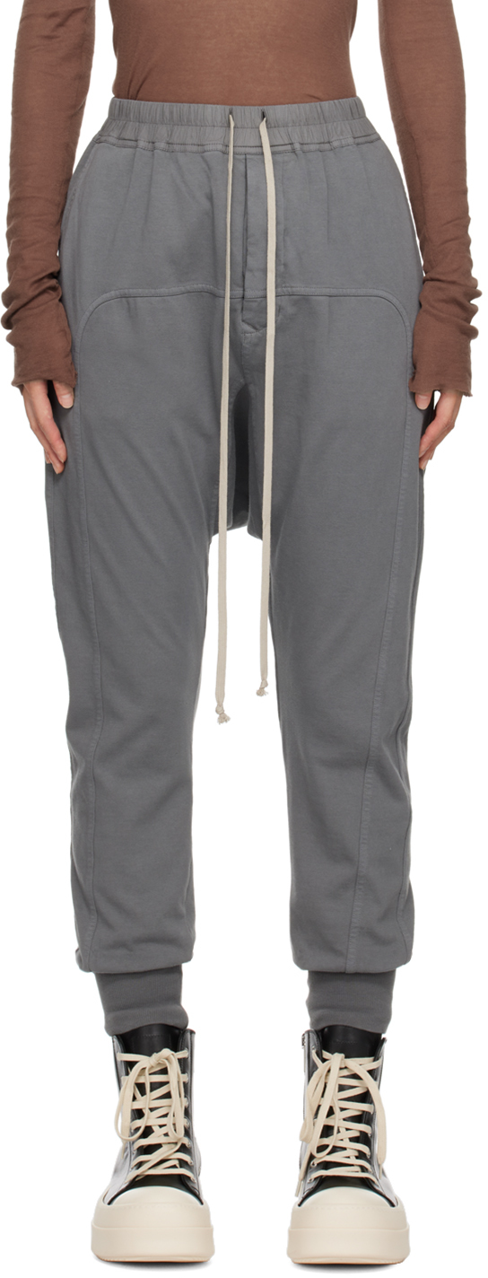 

Серые штаны для отдыха заключенного Porterville Rick Owens DRKSHDW