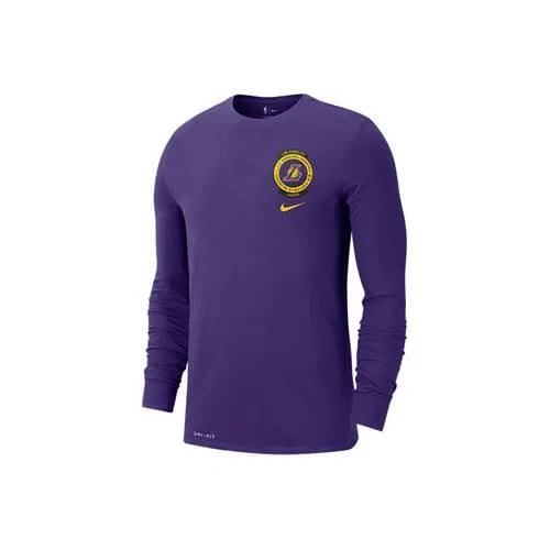 Мужская футболка с длинным рукавом Nike, Basketball Around The World, Royal Purple