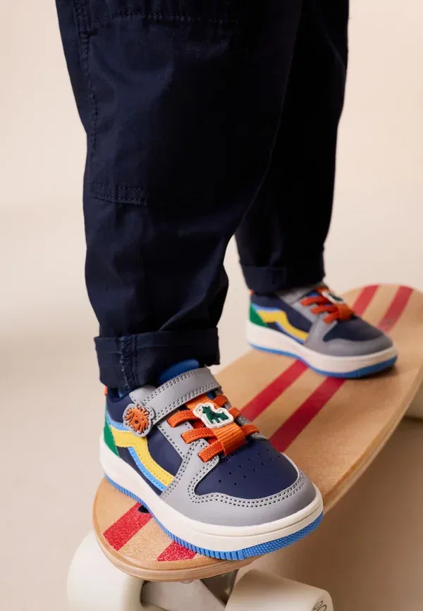 Ботинки на липучке Touch fastening elastic - regular fit - baby shoes Next, темно-синий Dogs