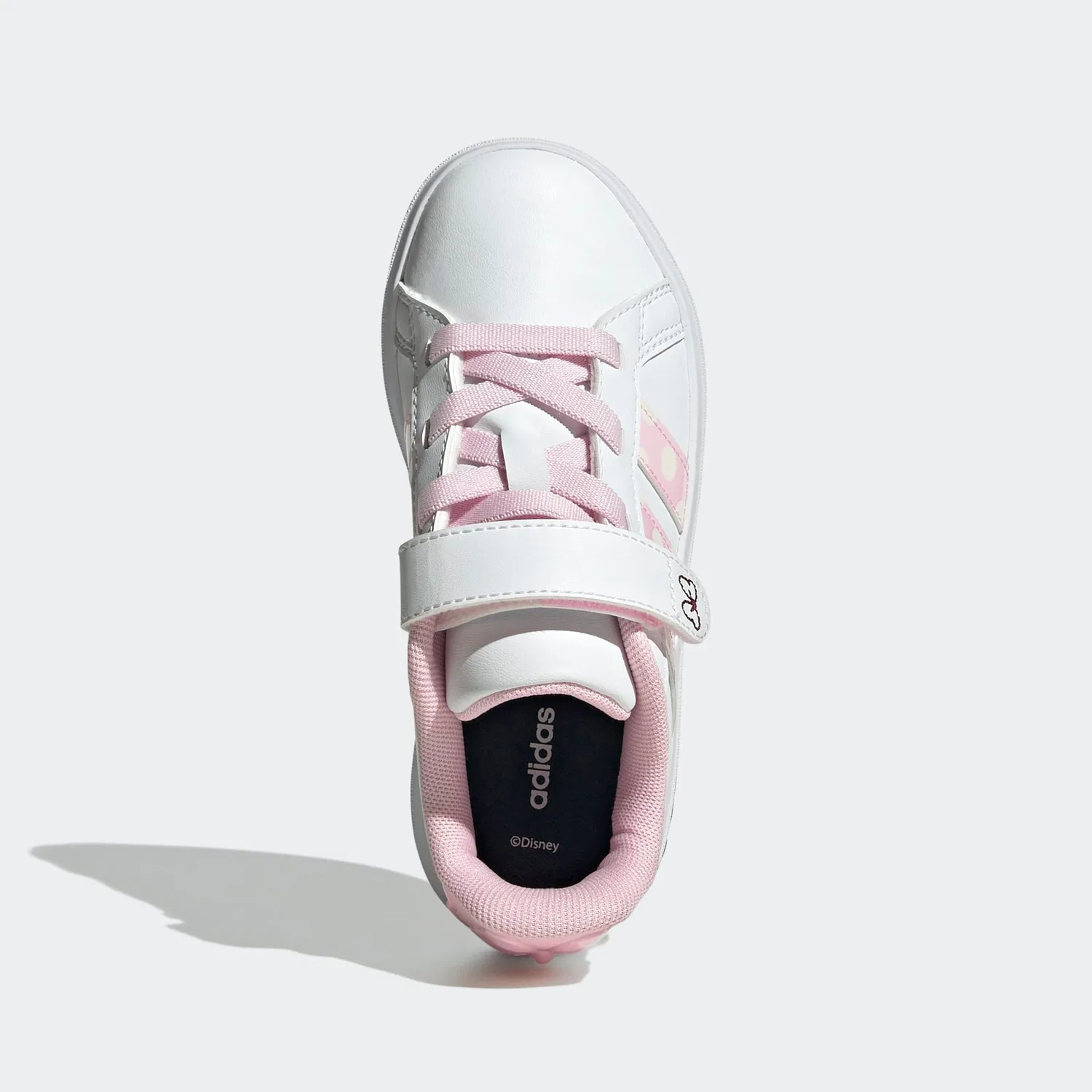 Детские кроссовки с Minnie Mouse Adidas Sportswear, Cloud White/Clear Pink/Chalk White — фото 4
