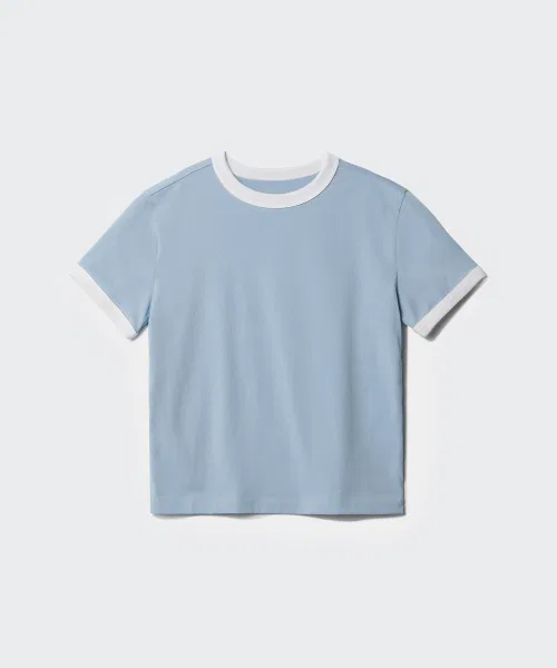 Детская футболка оверсайз с коротким рукавом Relaxed Drinker MUSINSA STANDARD KIDS, Blue Grey — фото 2
