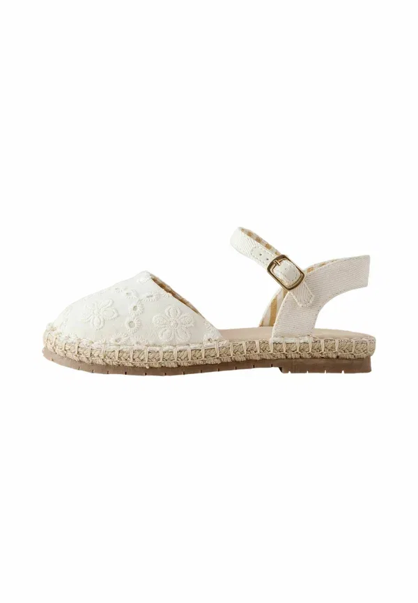 Сандалии с пряжкой Regular fit - espadrille - sandals Next, White Broderie, белый