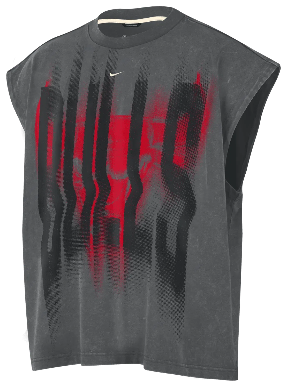 Мужская безрукавка с влагоотводящей технологией Dri-FIT Bulls Icon Top Nike, белый/серый — фото 3