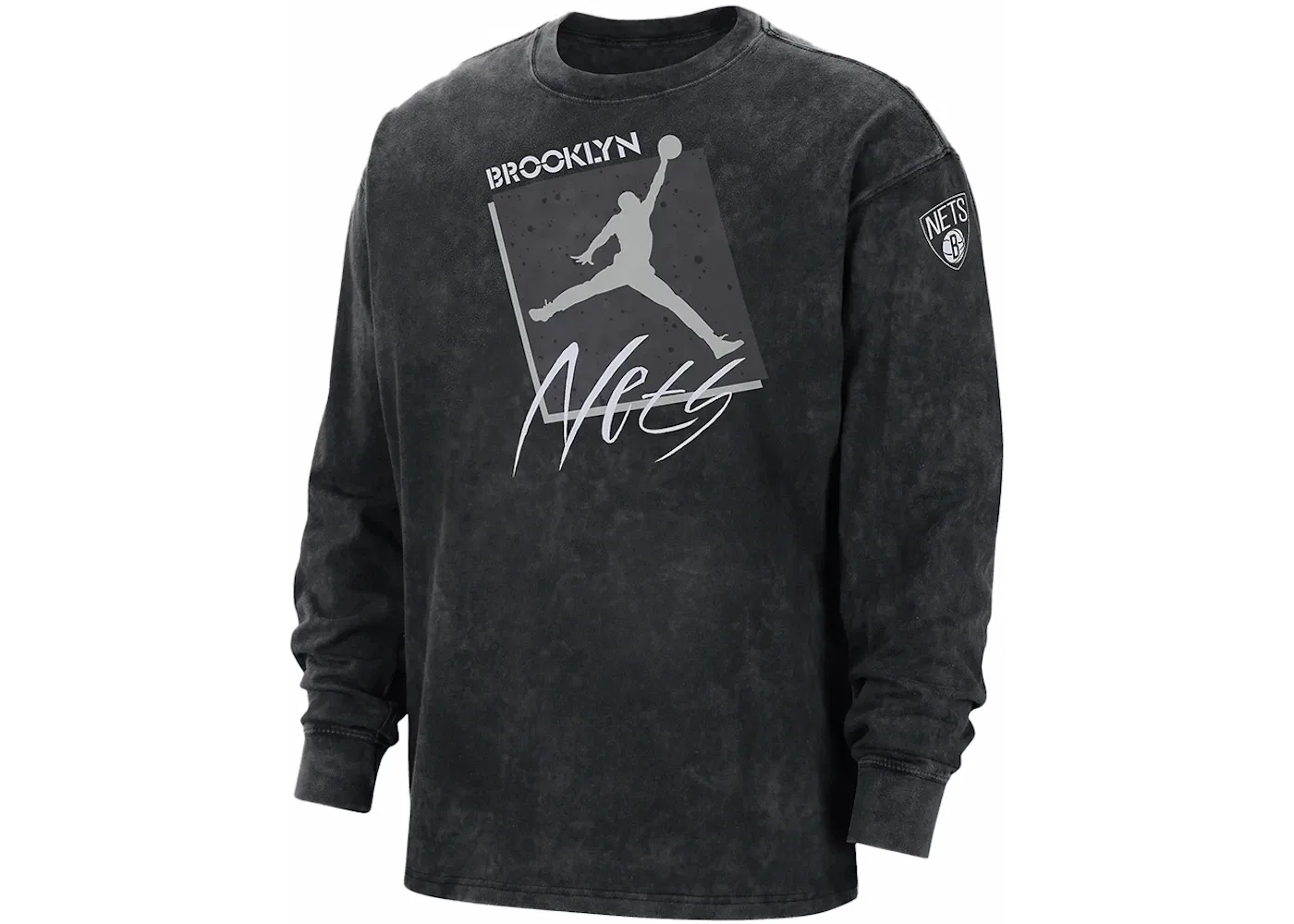 Мужская футболка с принтом Jordan NBA Brooklyn Nets Courtside Statement Edition Max 90 T-shirt, Black