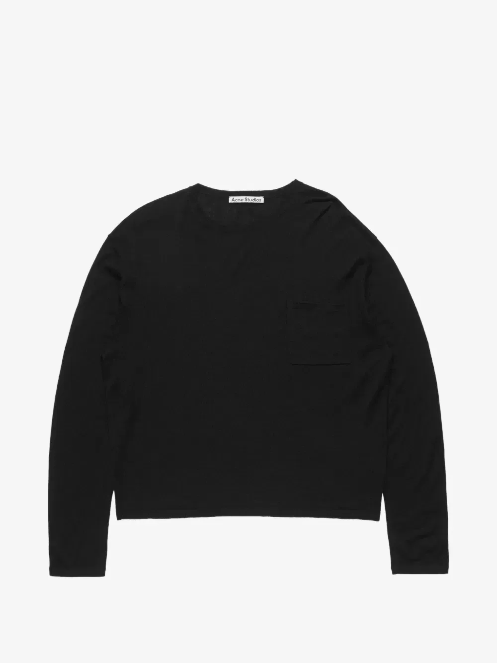 Кашемировый вязаный свитер Acne Studios, черный