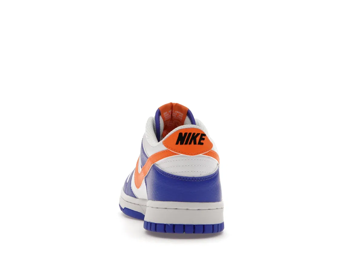 Детские кроссовки на шнуровке Nike Dunk Low Nike, Blue Joy/Bright Mandarin/White/Black — фото 4