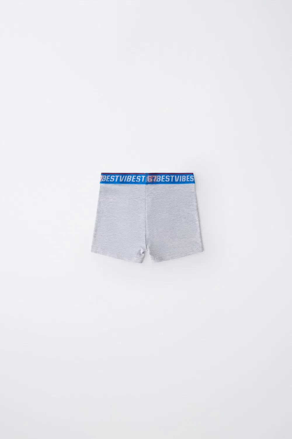 Для детей 6-14 лет / Набор из трех боксеров с лозунгами ZARA, White — фото 4