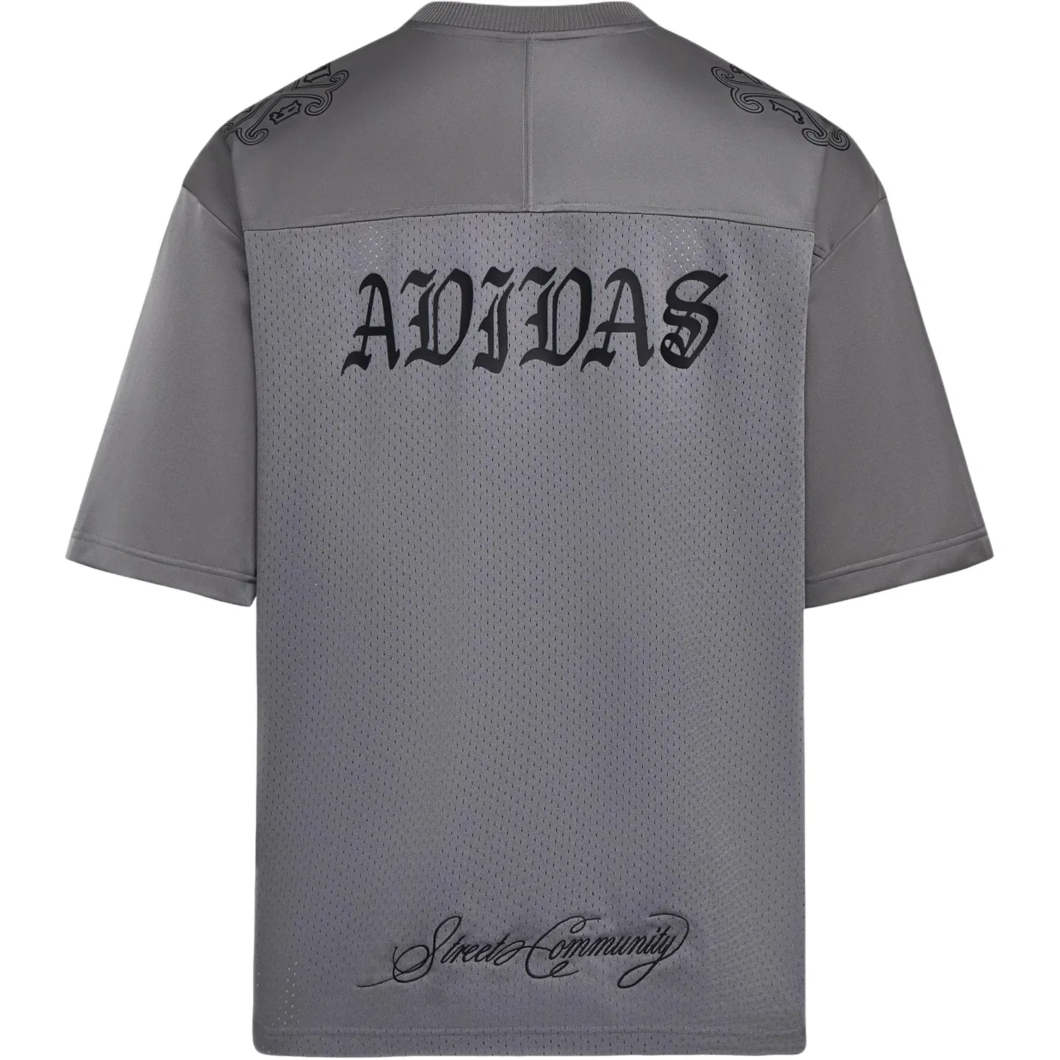 Мужская игровая майка Jersey Asia Sizing 'Grey' adidas, серый — фото 2