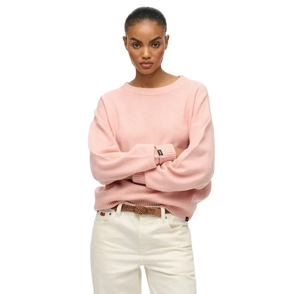 Свитер свободного кроя Slouchy Crew Neck Superdry, розовый