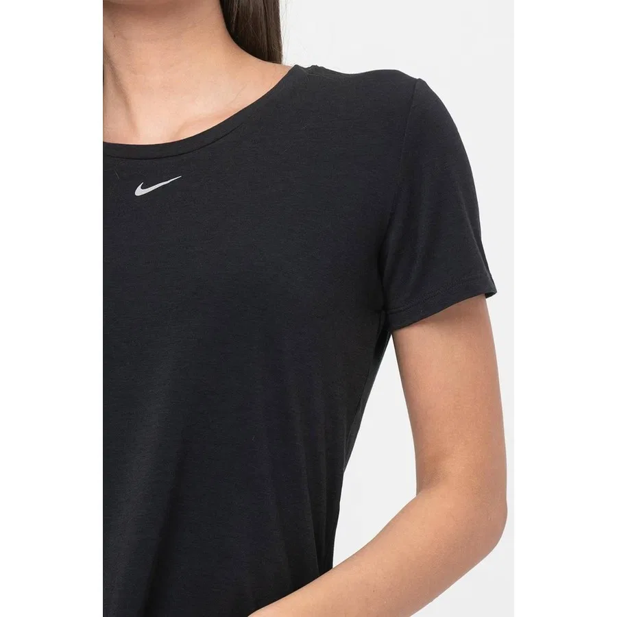 Женская футболка с длинным рукавом Nike Dri Fit Uv One Luxe, Черный — фото 3