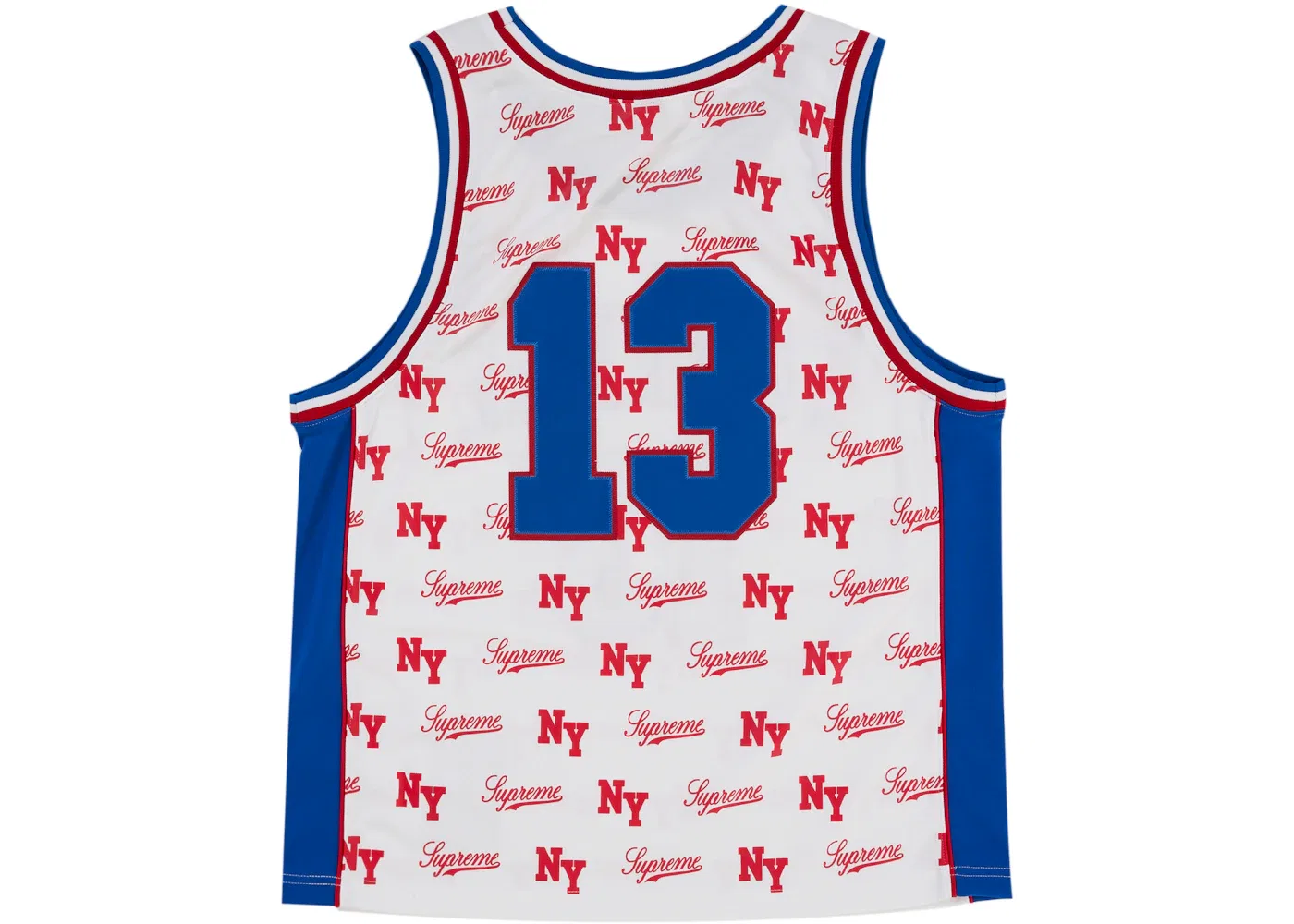 Мужская баскетбольная джерси с принтом Jersey Supreme, White — фото 2