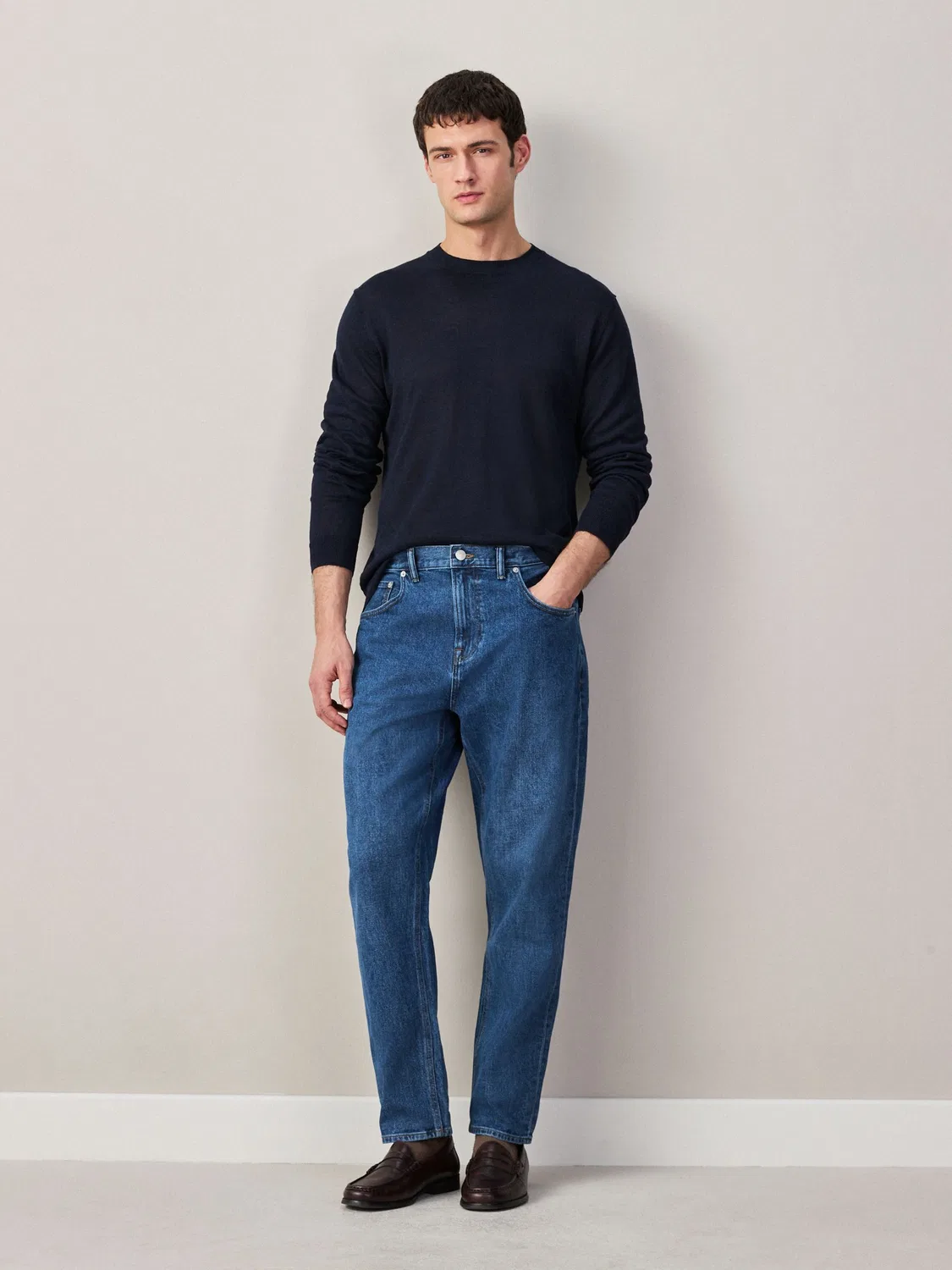 Джинсы Regular Fit Mid Blue Denim Next — фото 2