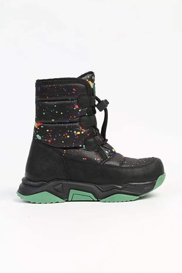 Детские ботинки для девочек с принтом Benetton, Black Green