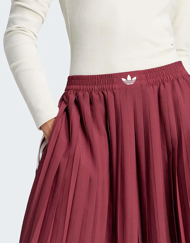 Спортивные брюки Adidas Originals Plisse 3s, теневой красный — фото 3