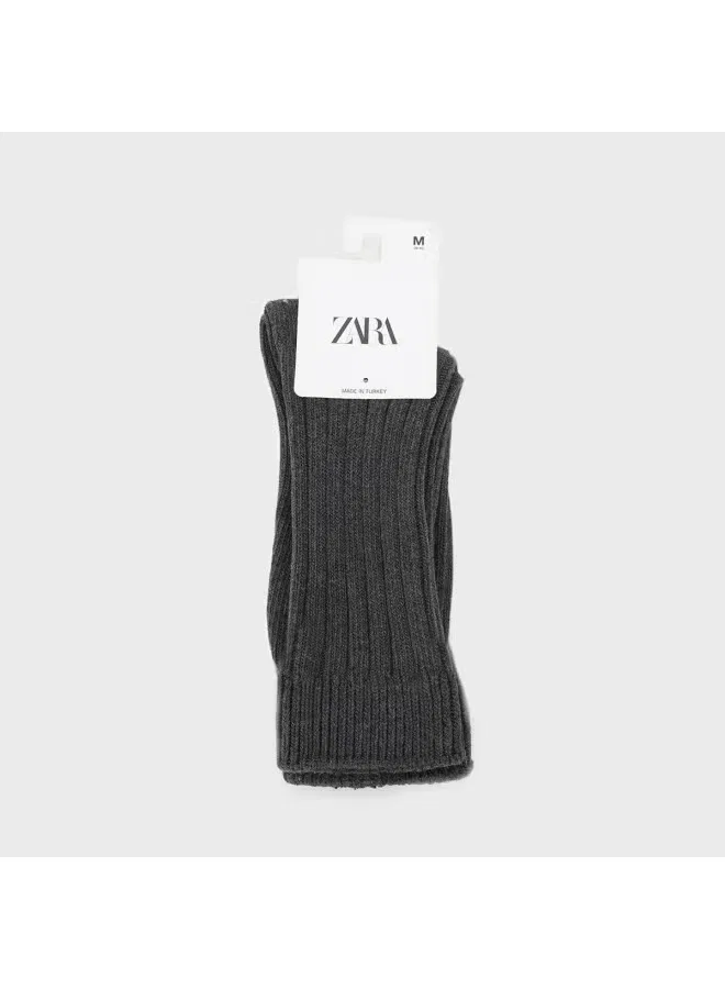 Носки дышащие Zara, серый — фото 2