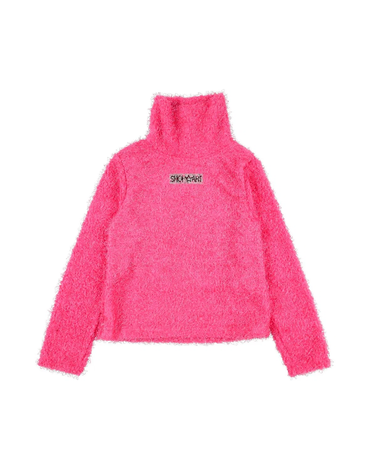 Свитер вазяный с длинным рукавом Shopart, фуксия