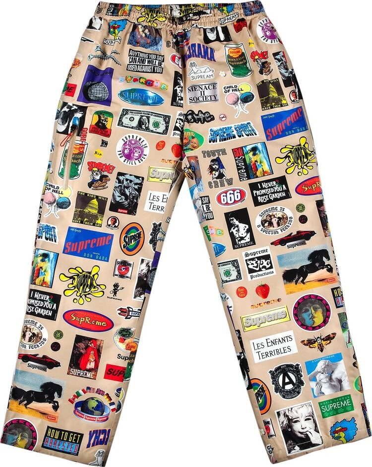 

Брюки Supreme GORE-TEX Stickers Pant 'Tan', загар, Серый, Брюки Supreme GORE-TEX Stickers Pant 'Tan', загар
