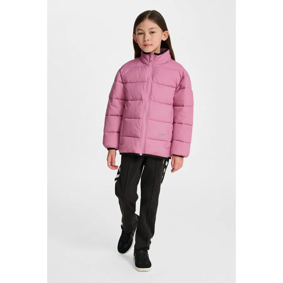 Детский пуховик легкий Jr Lightweight Puffer Hummel, Розовый — фото 3