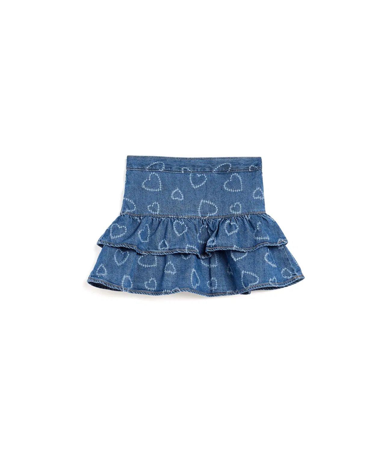 Шорты-юбка из джинсовой ткани с сердечками (для детей постарше) Abercrombie Kids, Heart Toss