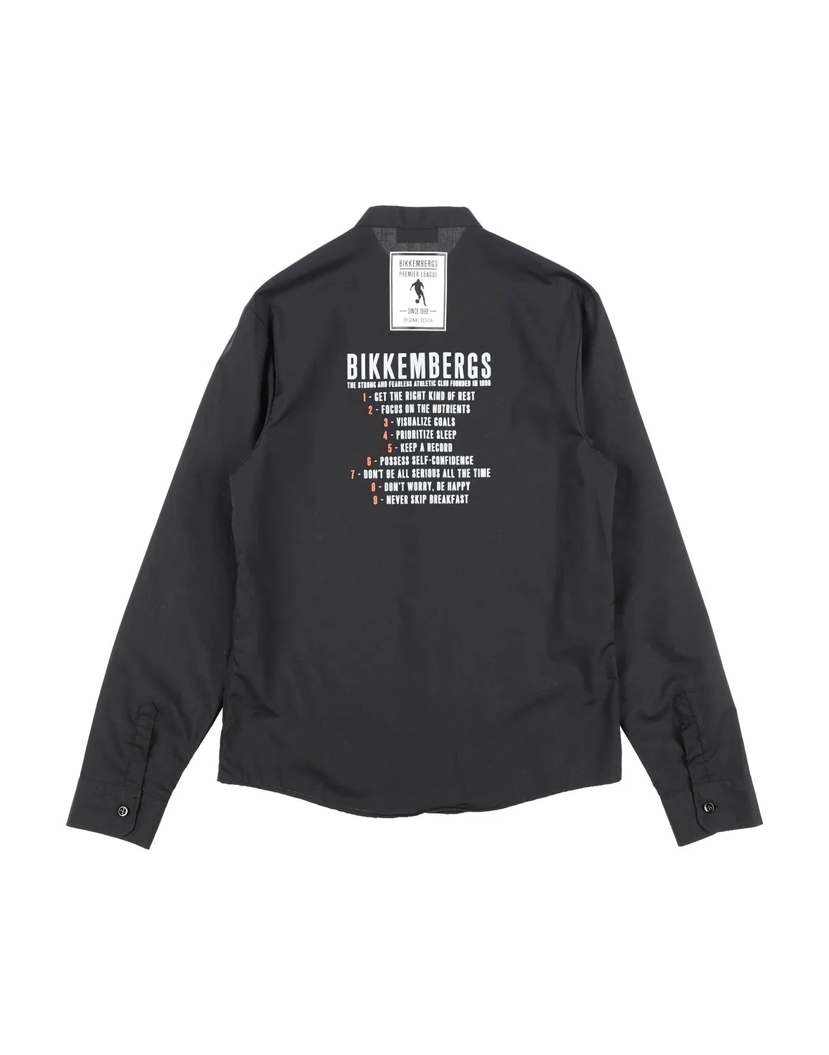 Детская рубашка с длинным рукавом Bikkembergs, черный — фото 2
