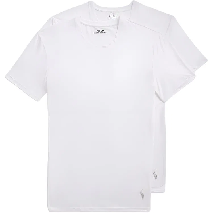Мужская футболка с коротким рукавом, комплект из 2 штук, Polo Ralph Lauren, White