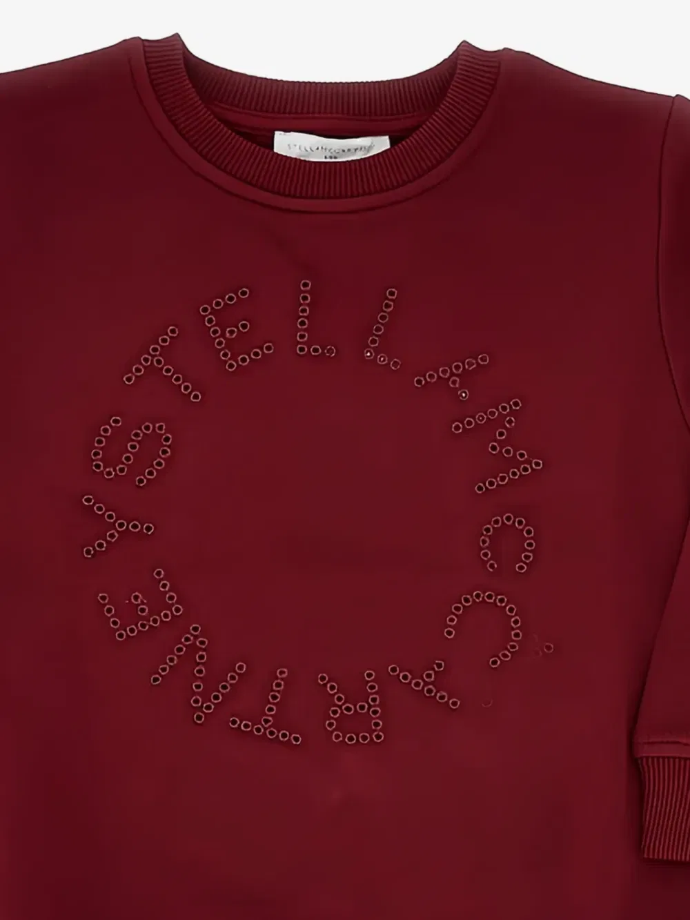 Свитер с вышитым логотипом Stella McCartney Kids, красный — фото 2