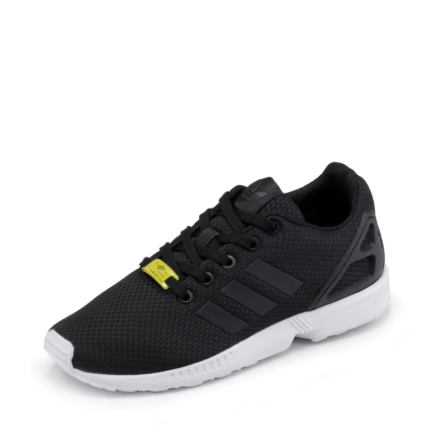 Детские кроссовки для мальчиков с закрытым носком Adidas Zx Flux K, Black Black Black