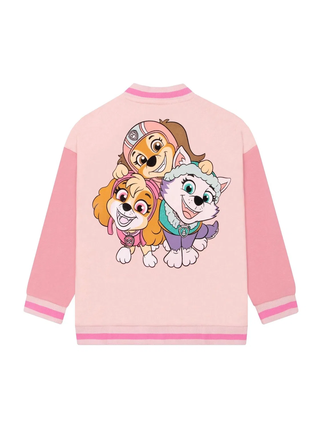 Куртка-бомбер PAW Patrol Letterman Jacket Character, розовый — фото 3