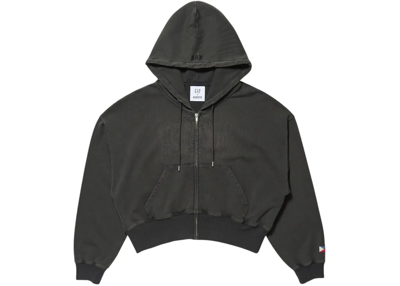 Унисекс худи на молнии Sophia Full Zip Hoodie Gap, Black