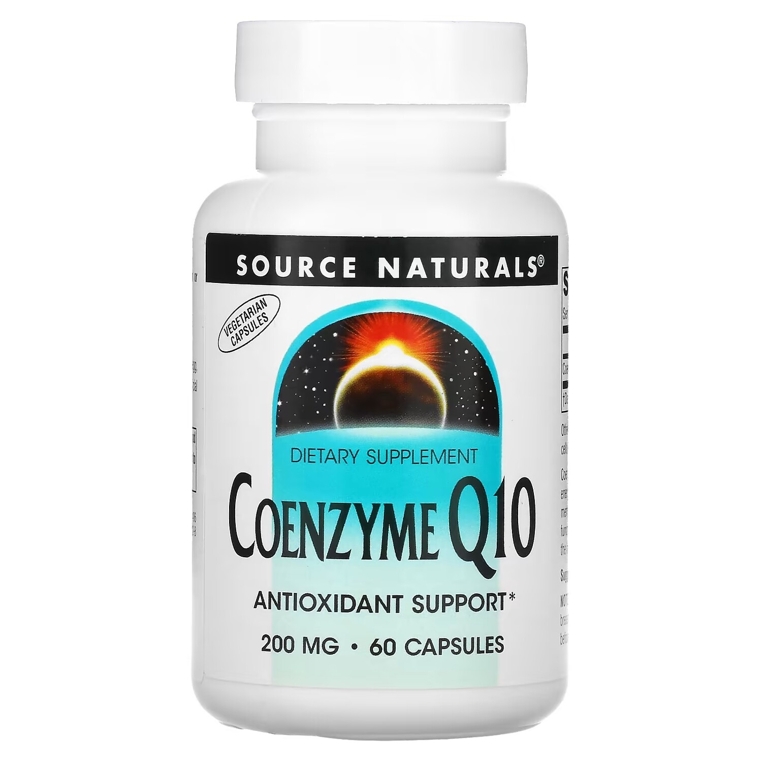 

Source Naturals коэнзим Q10 200 мг, 60 капсул
