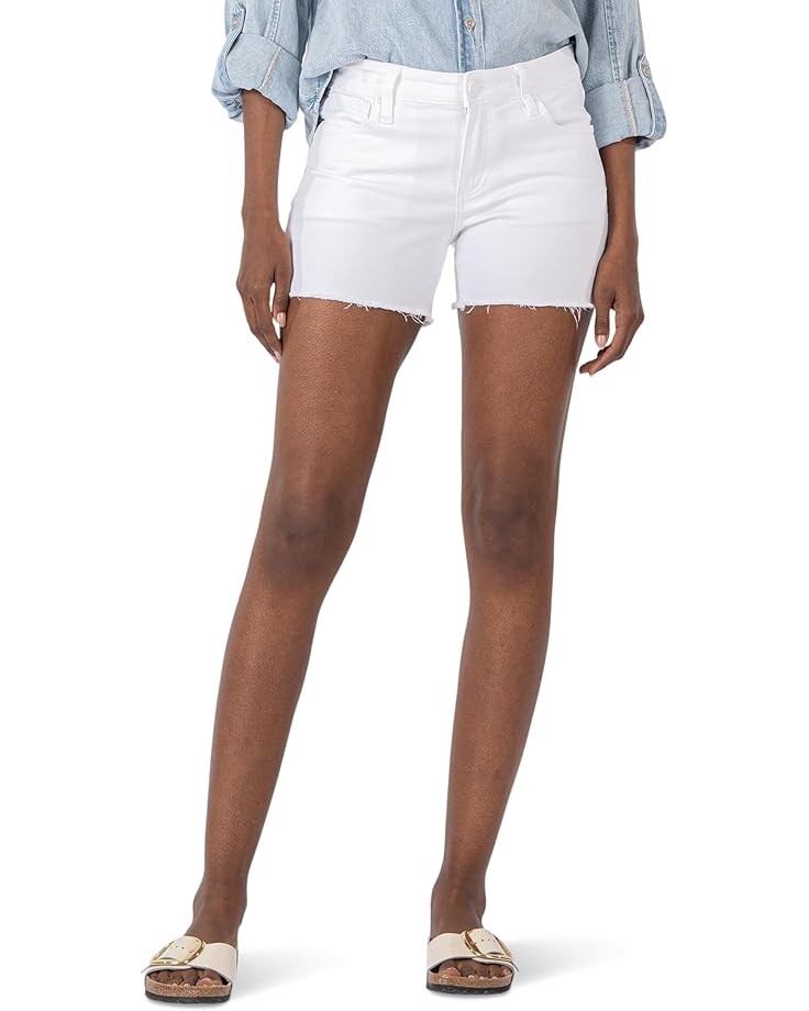 

Шорты KUT from the Kloth Gidget Fray Short, цвет Optic White