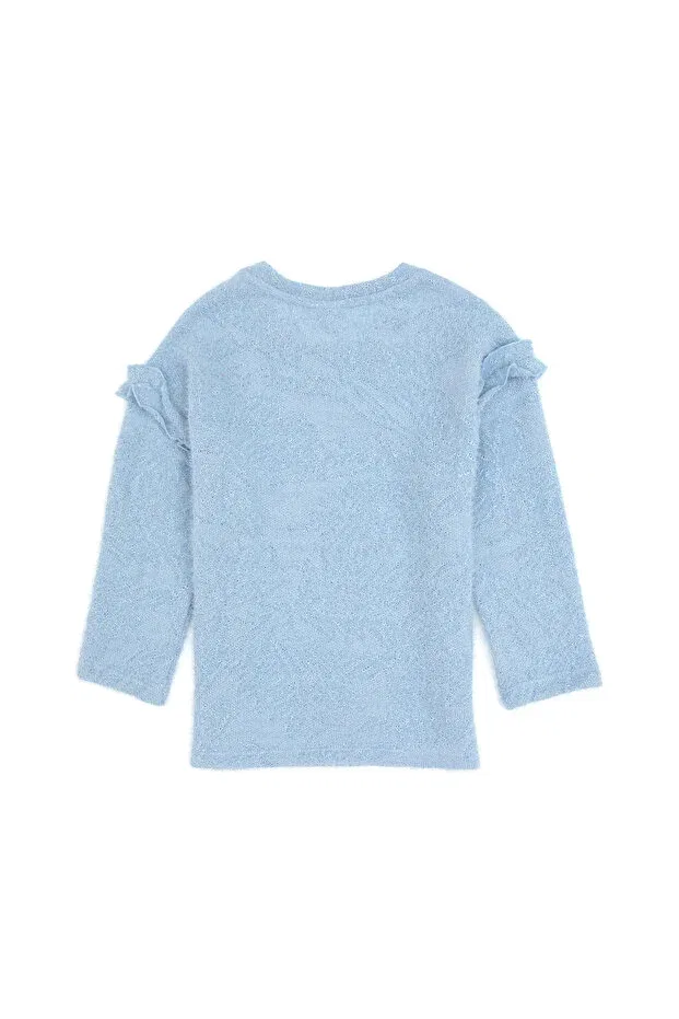 Детское для девочек свитшот с круглым вырезом U.S. Polo Assn., Blue — фото 4