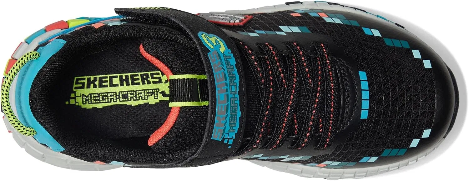 Детские кроссовки для девочек Mega-Craft 3.0 Skechers, Black/Multi — фото 2