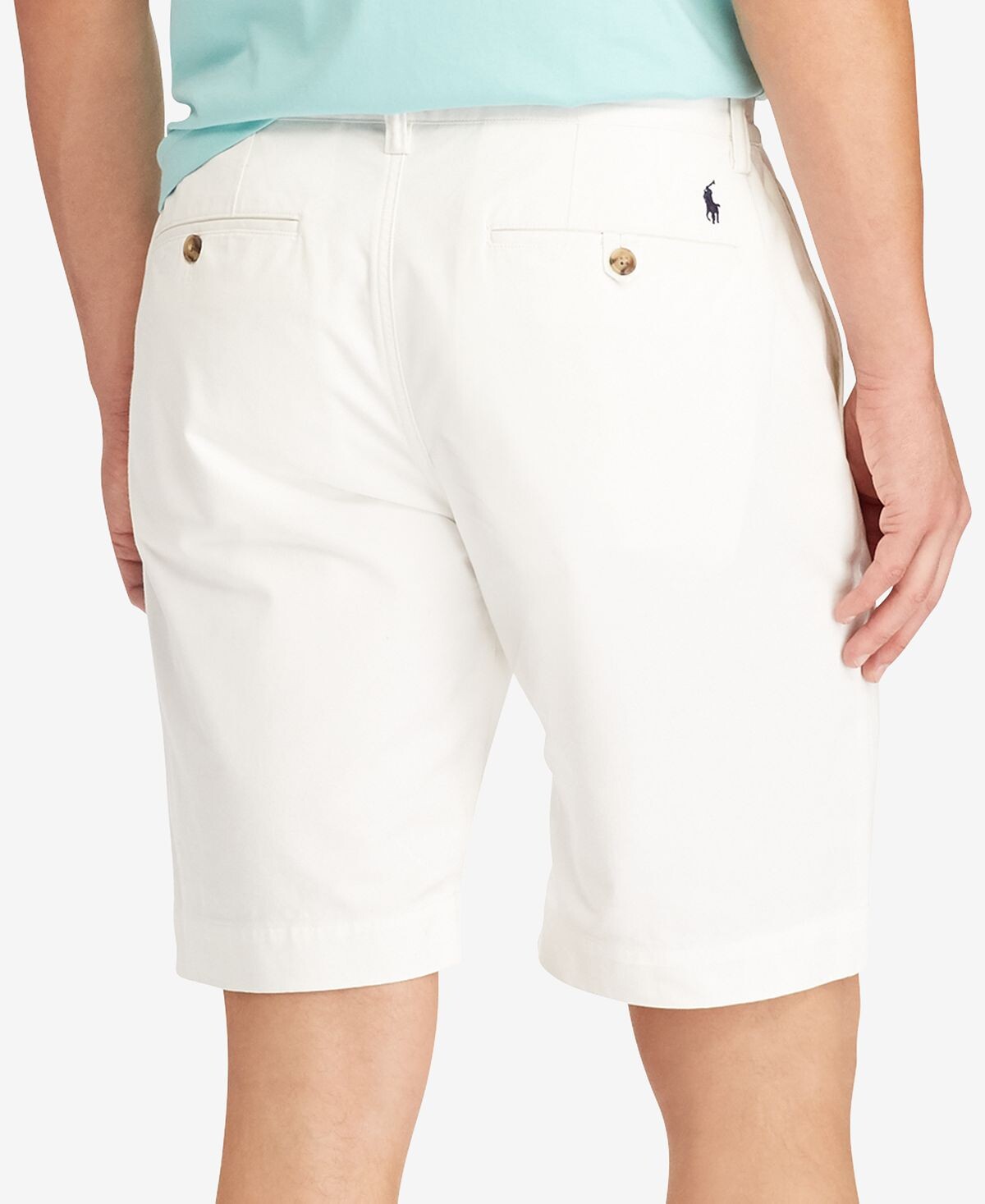 Мужские эластичные шорты классической посадки 9 дюймов Polo Ralph Lauren, белый — фото 3