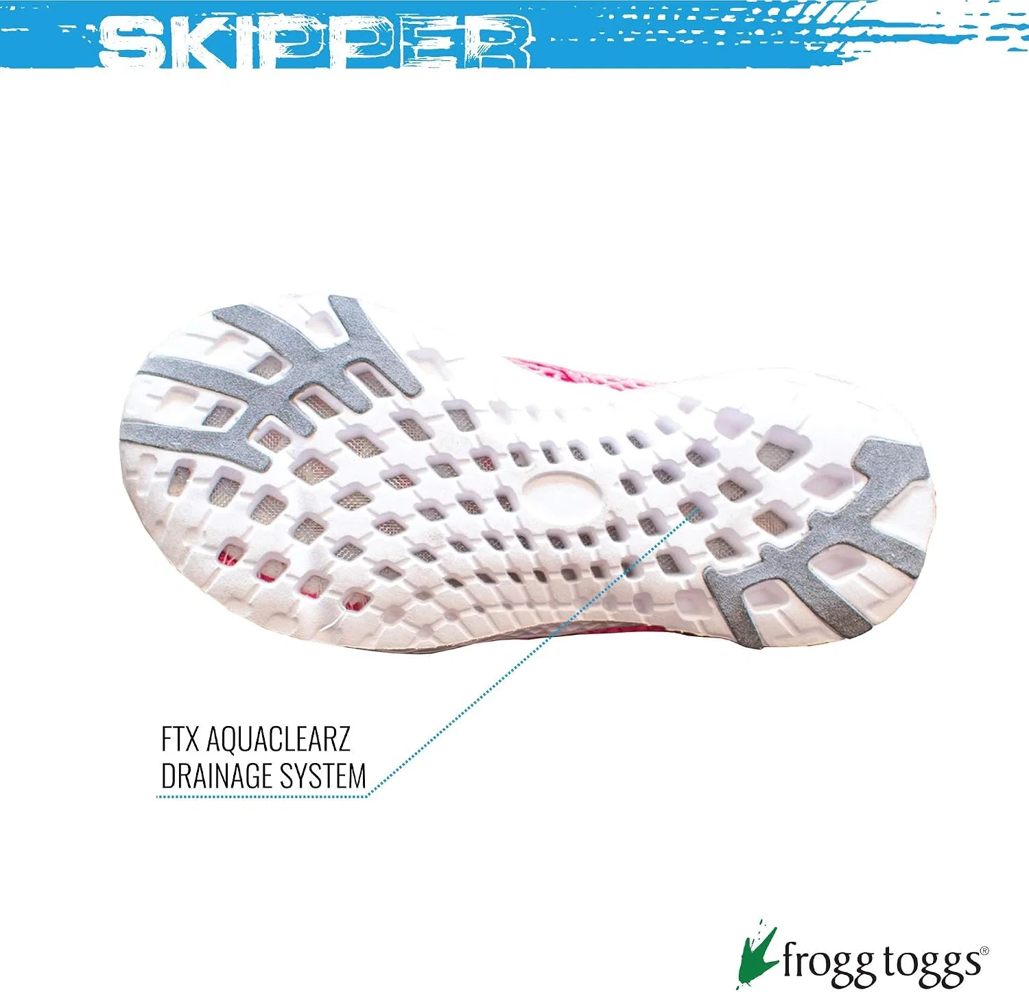 Детские кроссовки для девочек Skipper Shoe FROGG TOGGS, Pink — фото 3