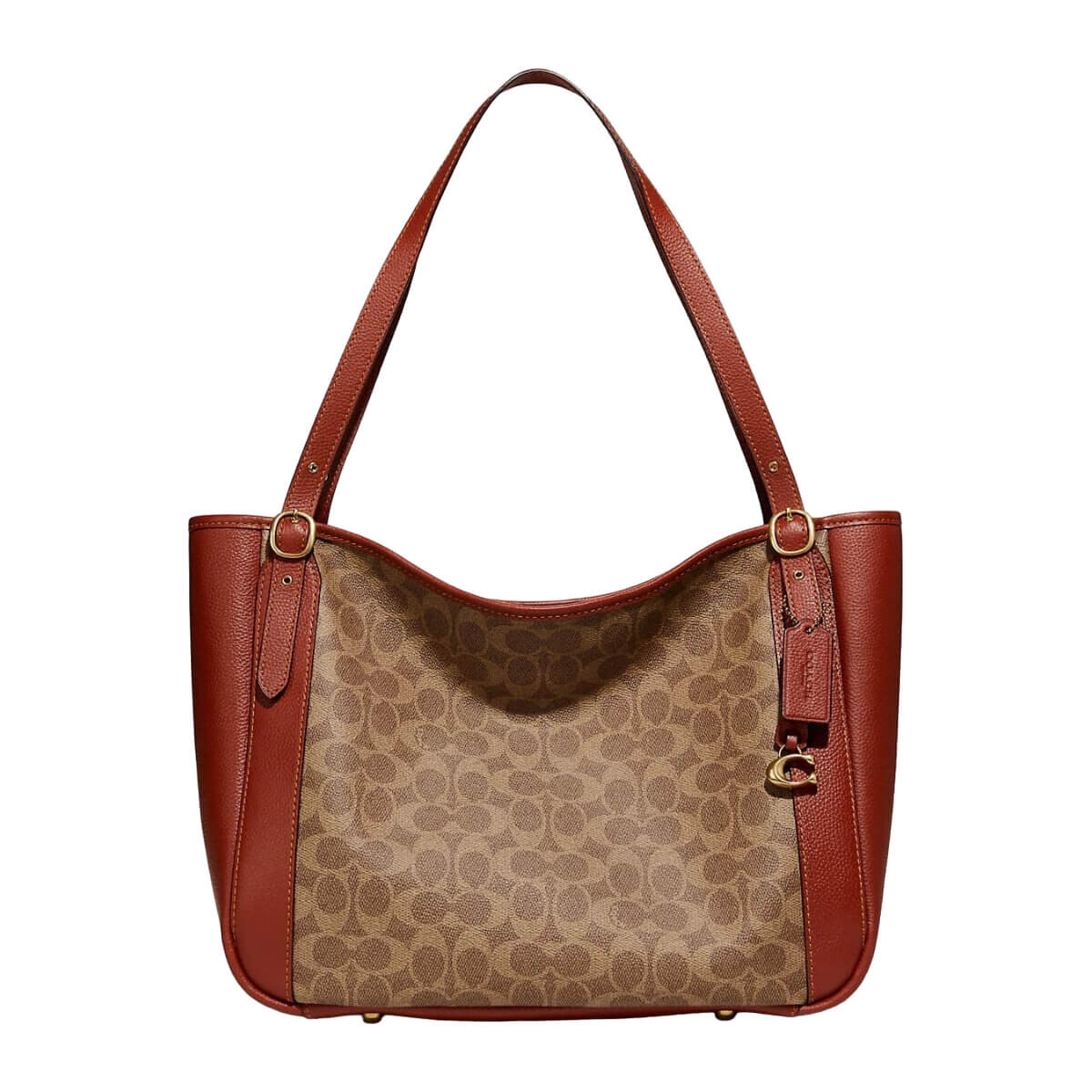 

Сумка Coach Outlet Alana Tote in Signature Canvas, медный/бежевый