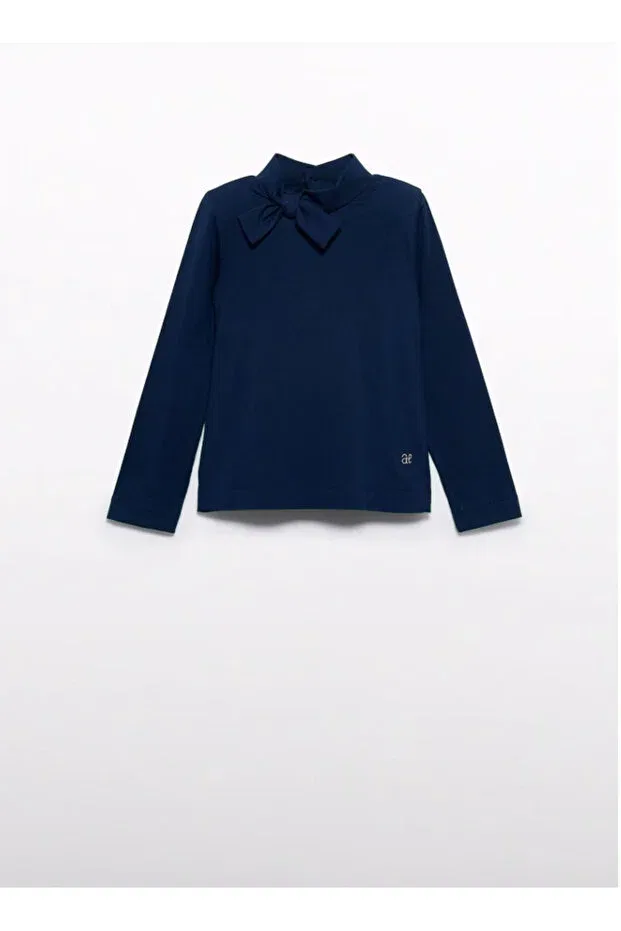 Детские свитшот для девочек с длинным рукавом Abel & Lula, Navy Blue — фото 4