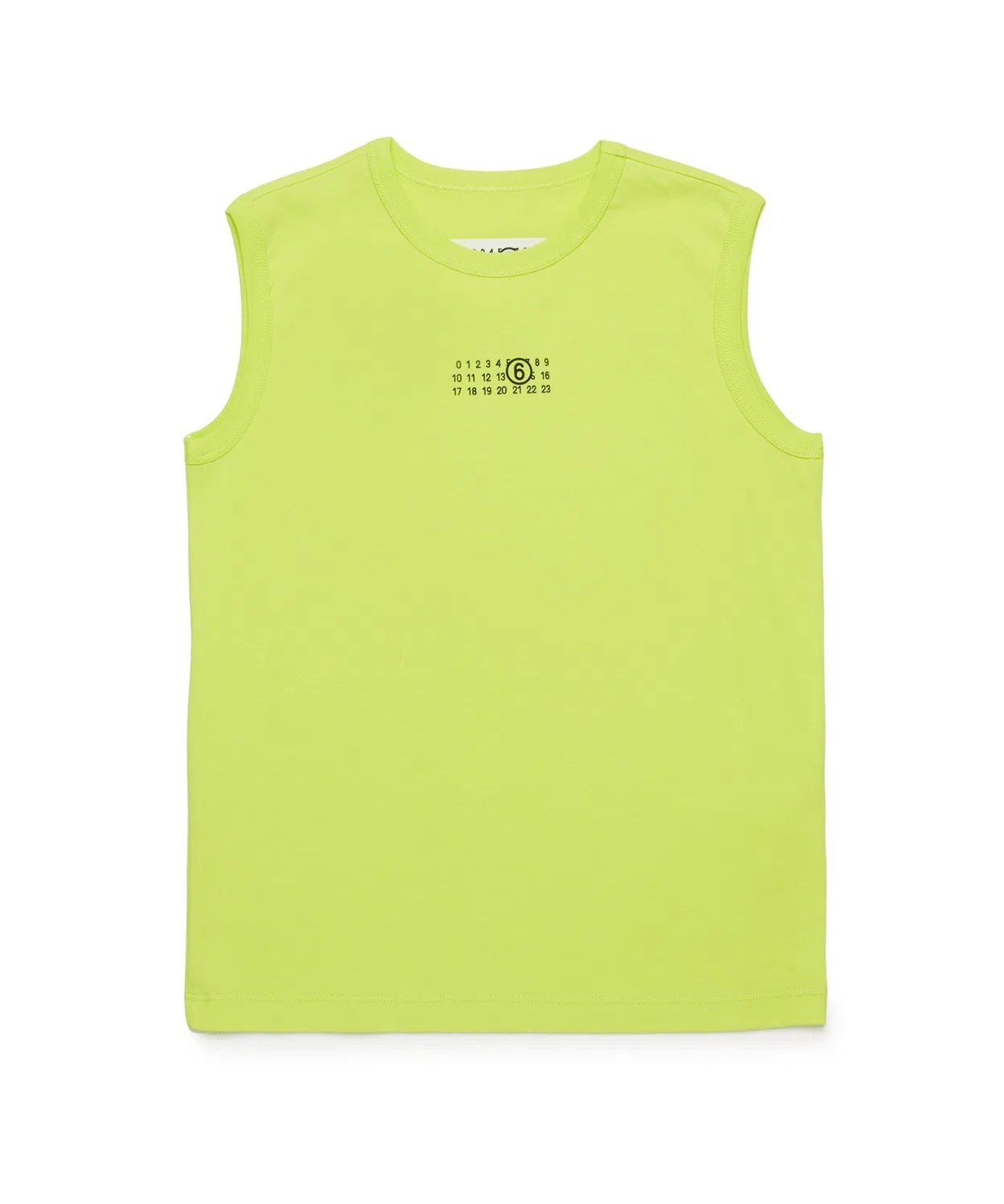 Детский топ без рукавов с логотипом MM6 Maison Margiela, Green