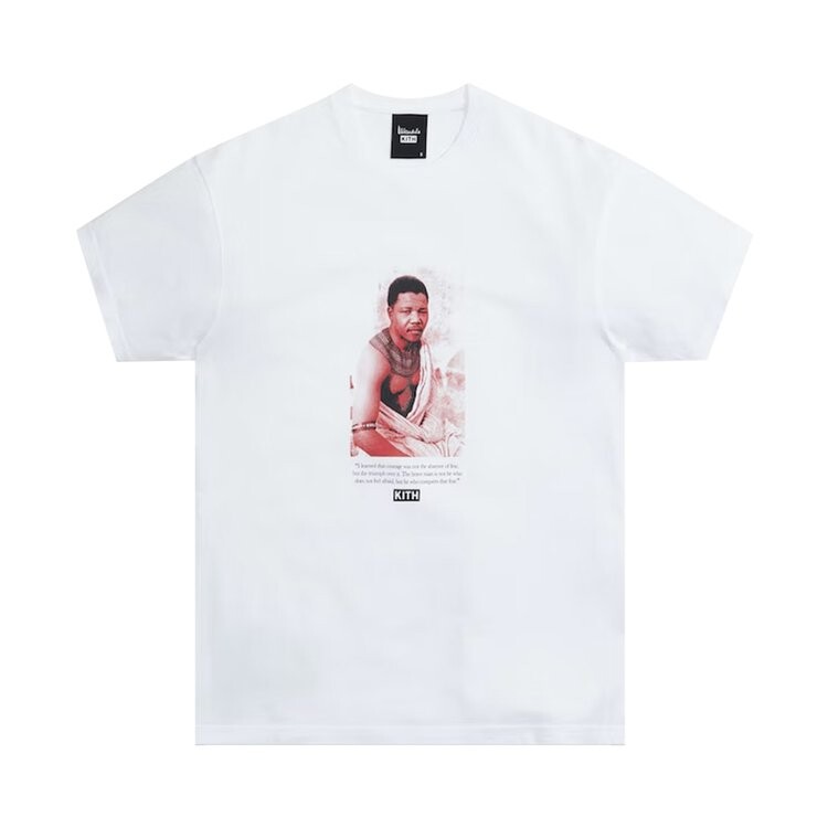 

Футболка Kith x Mandela Triumph Vintage Tee 'White', белый