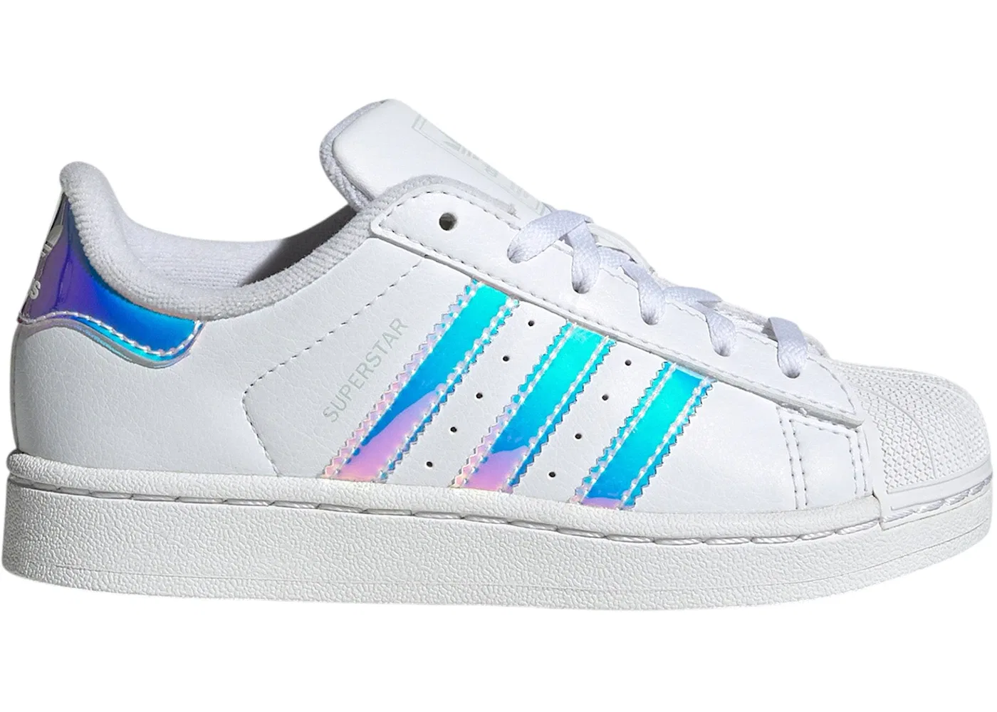 Детские кроссовки Lifestyle с принтом Adidas Superstar II, Cloud White/White/Halo Blue