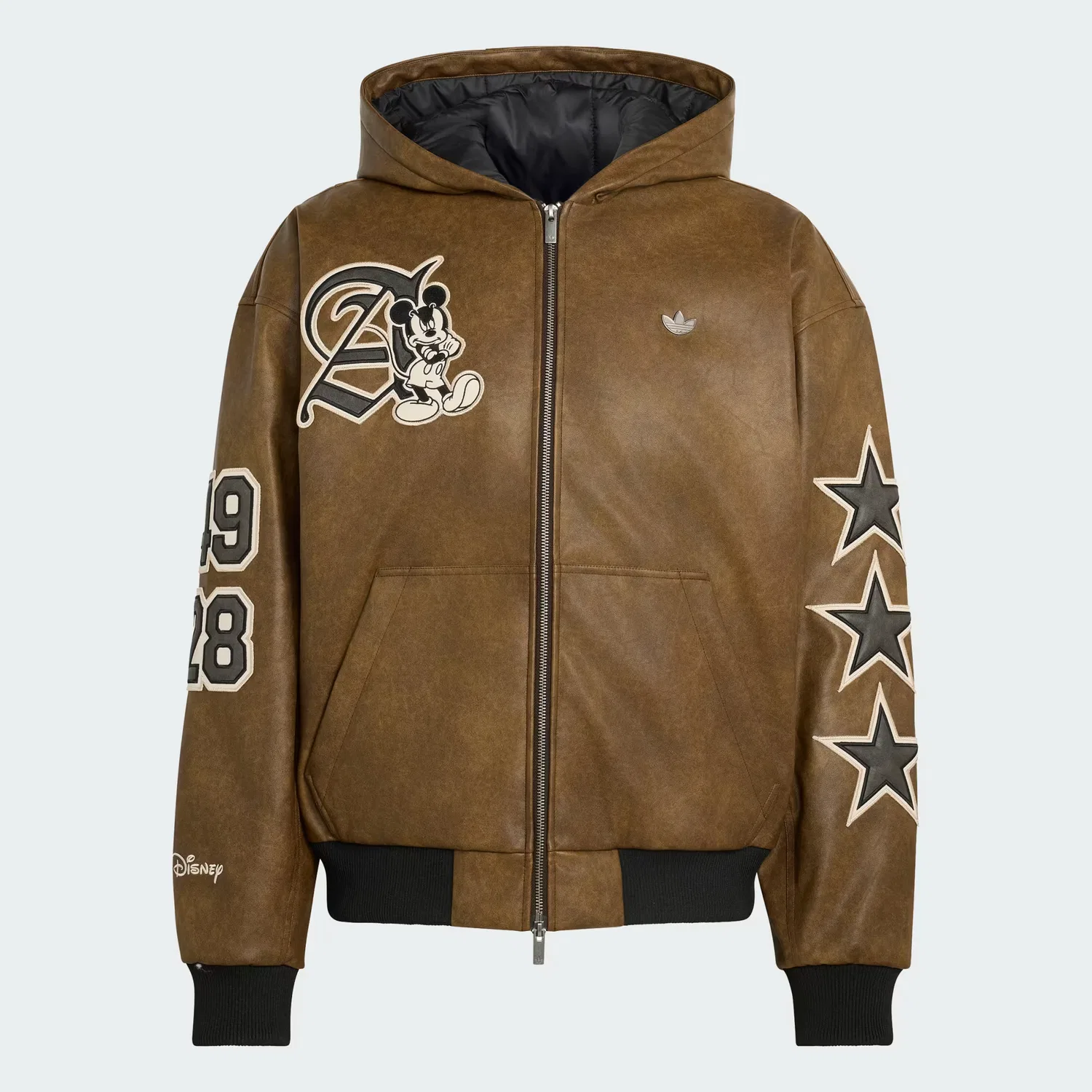 Мужская куртка свободного кроя Disney Mickey Mouse Dreams Adidas Originals, Aurora Coffee — фото 4