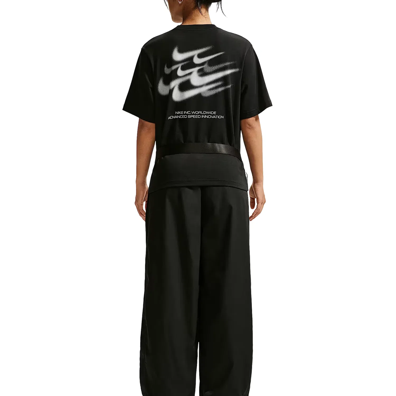 Женская футболка Sportswear Classic Loose-Fit T-Shirt 'Black' Nike, черный — фото 4