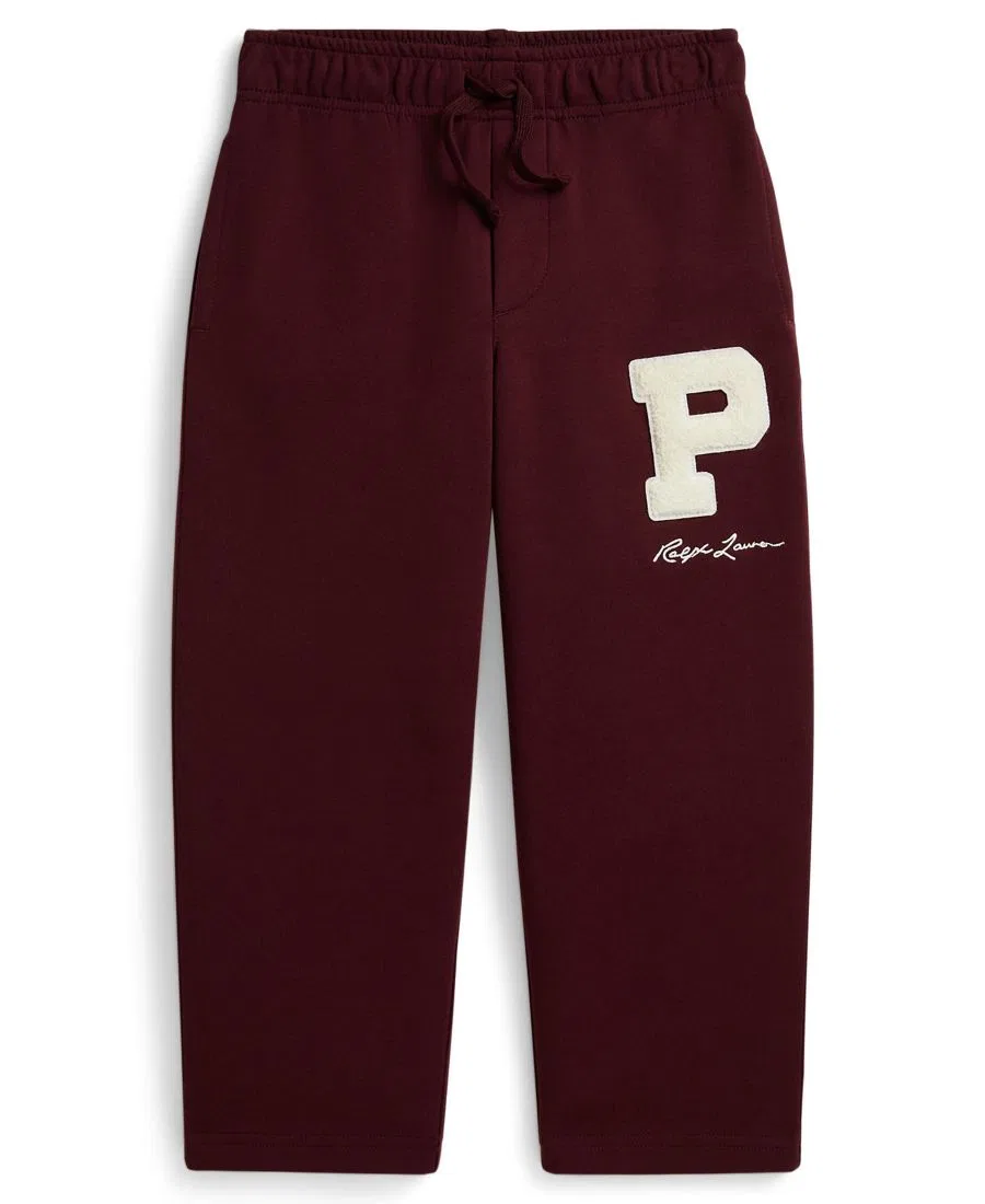 Спортивные брюки из двойного трикотажа с патчем P Ralph Lauren, Rich Ruby