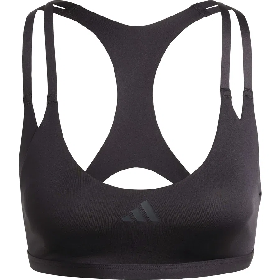 Спортивный бюстгальтер с легкой поддержкой Aeroimpact Luxe adidas Performance, Черный