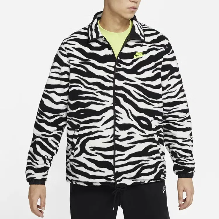 Куртка флисовая с длинным рукавом Coaches Reversible Nike, черный — фото 4