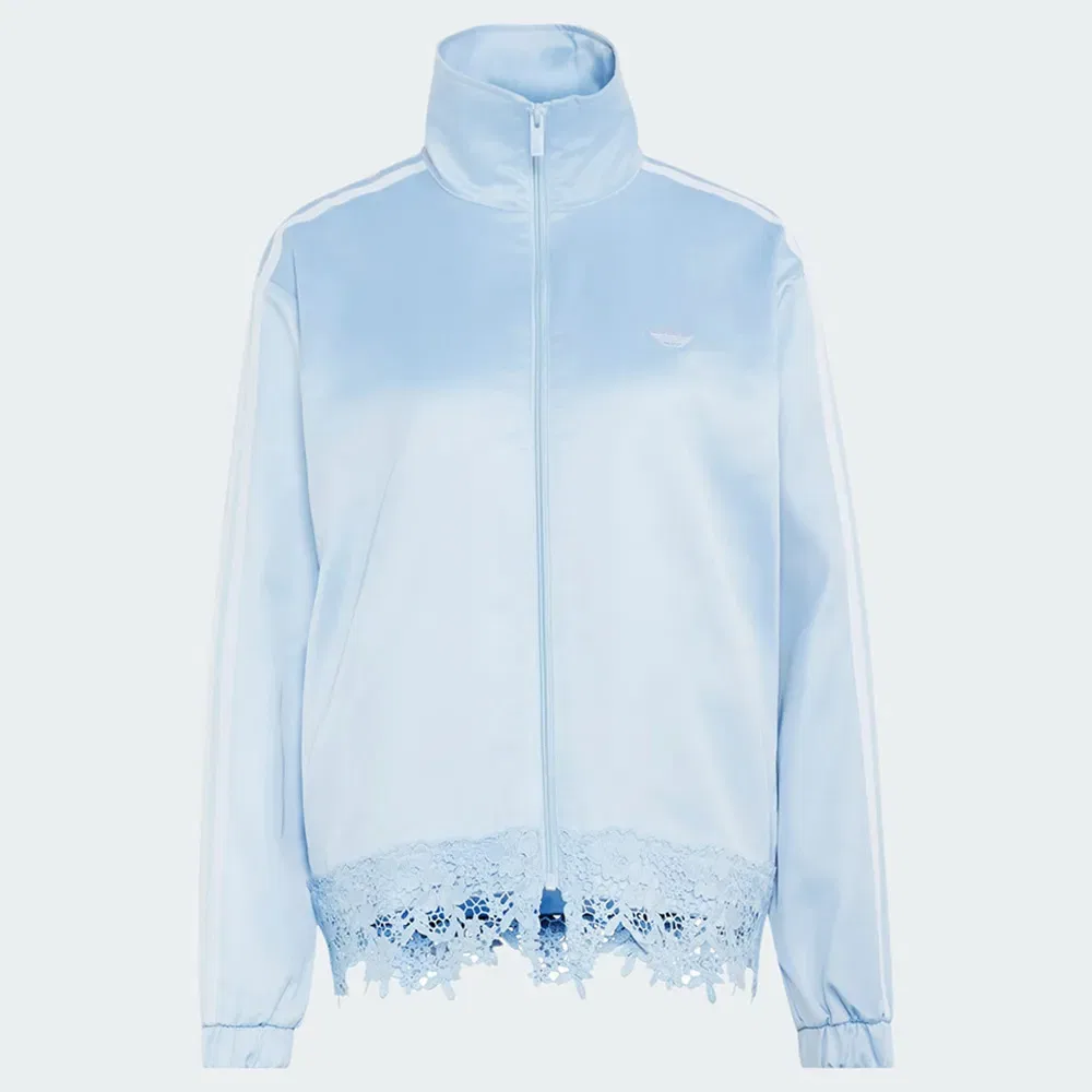 Худи свободного кроя на молнии Satin Lace Firebird Loose Adidas Originals, синий — фото 3