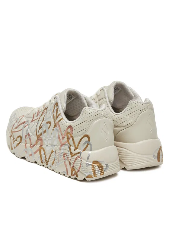 Кроссовки Uno Lite - Metallic Skechers, белый — фото 3