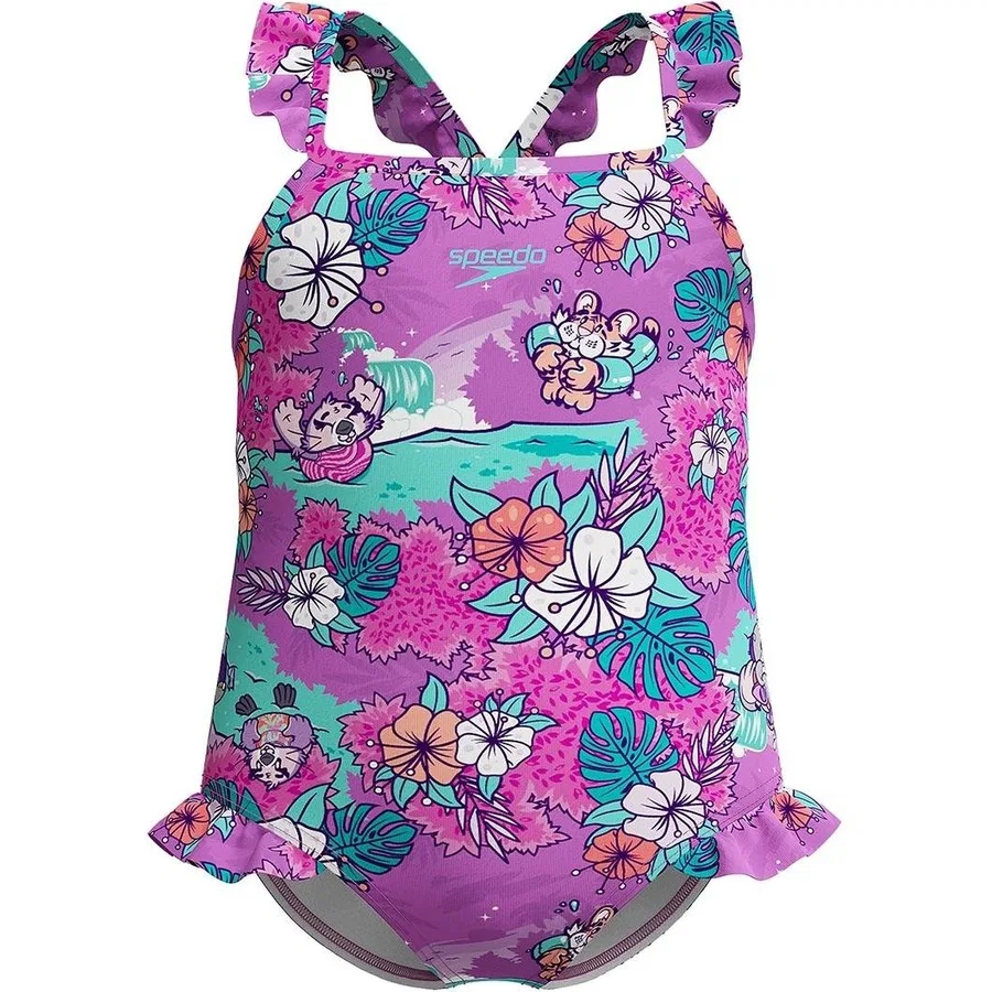 Детские плавки Speedo Digi Frill, Розовый