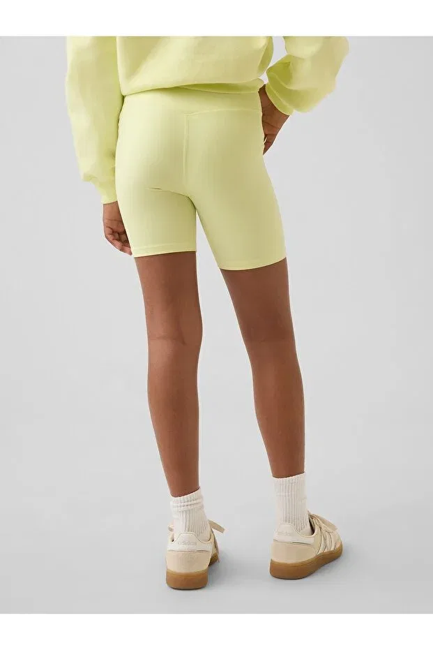 Детские шорты для девочек быстросохнущие Biker Shorts Gap, Yellow-000 — фото 3